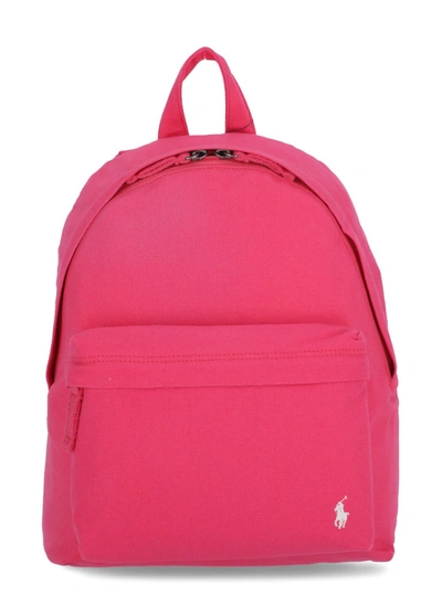 Ralph Lauren Kids' Polo Pony Cotton Backpack In 粉色