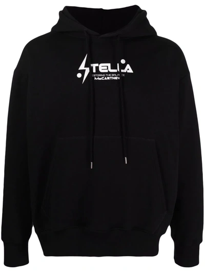 Stella Mccartney Restoring The Balance Hoodie In Black