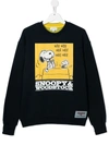 Marc Jacobs X Peanuts Graphic-print Long-sleeve Sweatshirt In 黑色