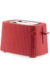 Alessi Plissé Pleated-effect Toaster In 红色