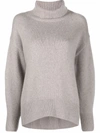 Arch4 Roll-neck Cashmere Jumper In 中性色
