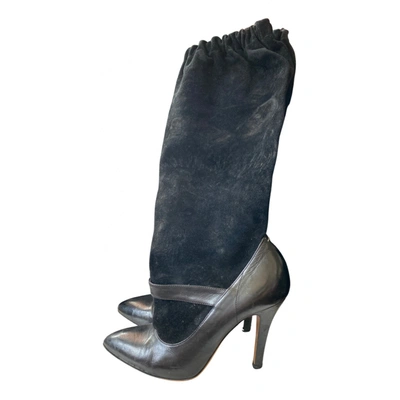 Pre-owned Maison Margiela Boots In Black