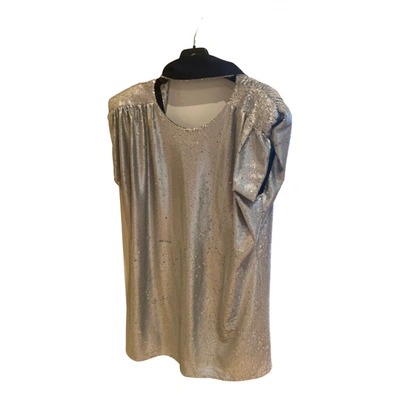 Pre-owned Nineminutes Mini Dress In Silver