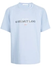 Helmut Lang Logo-print Short-sleeve T-shirt In Blue