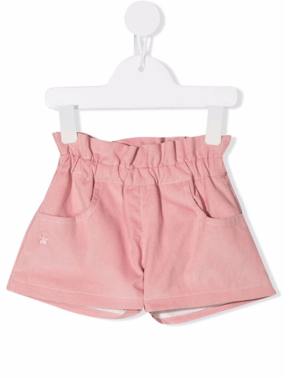 Le Bebé Enfant Baby Paperbag Waist Shorts In Pink
