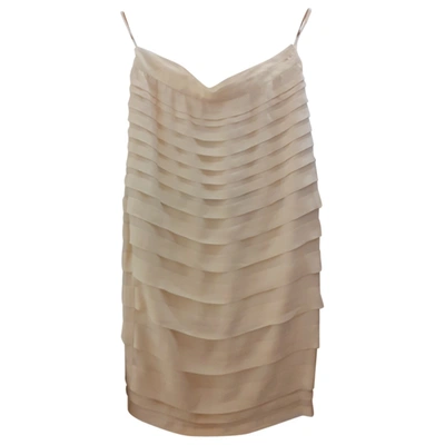Pre-owned Laura Biagiotti Silk Skirt In Beige