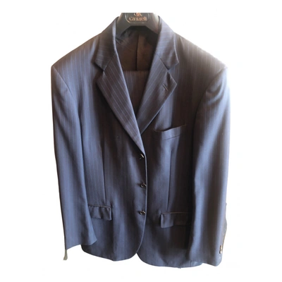 Pre-owned Massimo Piombo Suit In Blue