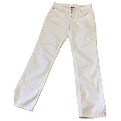 Pre-owned Marina Yachting Slim Pants In White