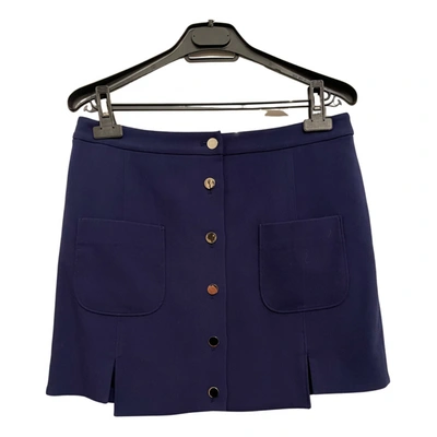 Pre-owned Frankie Morello Mini Skirt In Blue