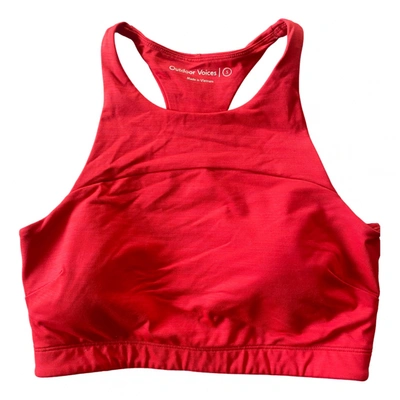 Pre-owned Outdoor Voices Top In Red