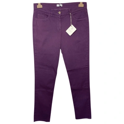 Pre-owned Brunello Cucinelli Bootcut Jeans In Purple