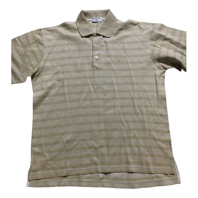 Pre-owned Valentino Polo Shirt In Beige