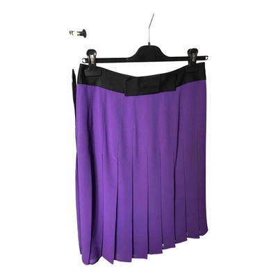 Pre-owned Weill Mid-length Skirt In Purple