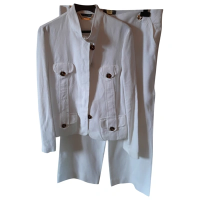 Pre-owned Camomilla Linen Suit Jacket In White