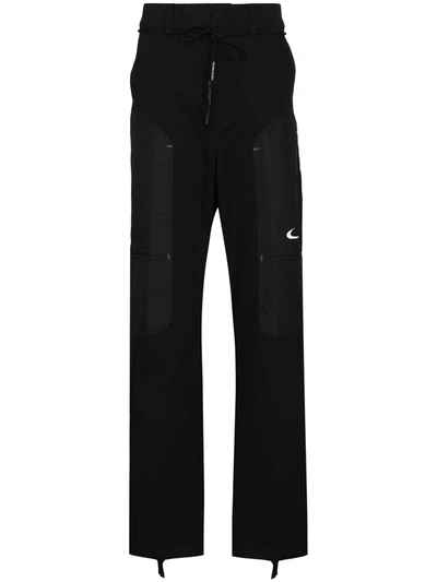 Nike X Off-white Straight-leg Track Pants In Black