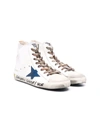 Golden Goose Teen Francy High-top Sneakers In White