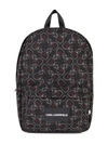 KARL LAGERFELD GRAPHIC LOGO-PRINT BACKPACK