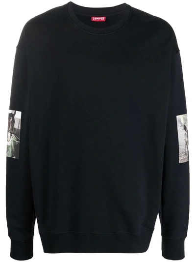 Camper Photograph-print Sleeve Sweatshirt In Black