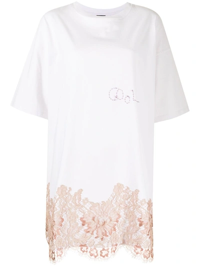 Cool Tm Lace-trimmed T-shirt In White