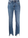 Maje Pachafranbis Chewed Hem Skinny Jeans In Blue