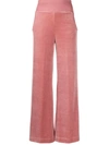 Alberta Ferretti Athleisure Wide-leg Trousers In Pink
