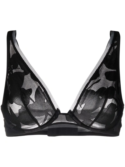 Maison Lejaby Ombrage Triangle Bra In Black