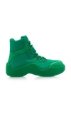 Bottega Veneta Puddle Lace-up Boots In Green