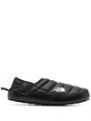 The North Face Thermoball Fleece-lined Quilted Recycled Ripstop Mules In Black