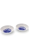 Cassina Tronc Two-set Soup Plates In Weiss