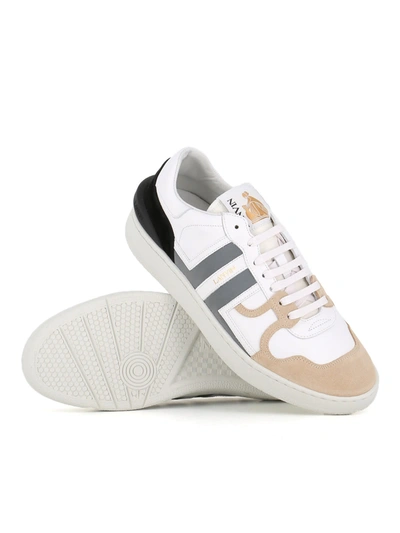 Lanvin Low Clay Low-top Sneakers In White Silver