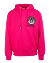 BARROW UNISEX FLUO PINK THE CREATURE FROM THE SPACE HOODIE,029949 135