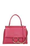 CHLOÉ FAYE HAND BAG IN FUXIA LEATHER,CHC21AS413F176O8