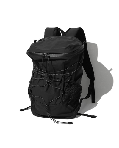 Snow Peak Active Field Mesh-trimmed Nylon Backpack In Black