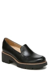 Naturalizer Cabaret Womens Faux Leather Padded Insole Loafers In Black