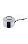 Saveur Selects Voyage Series Tri-ply Saucepan With Lid In Stainless Steel