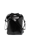 Chloé Black Leather Small Tulip Bucket Bag Nd Chloe Donna Tu In Schwarz