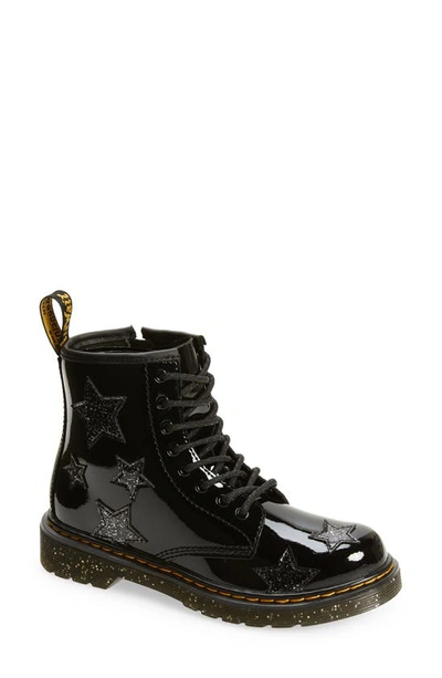 Dr. Martens Kids' 1460 Cosmic Glitter Boot In Black
