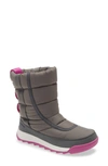 Sorel Whitney Ii Puffy Waterproof Boot In Quarry/ Grill