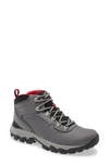 Columbia Newton Ridge™ Plus Ii Waterproof Hiking Boot In Grey Red