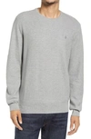 Polo Ralph Lauren Logo-embroidered Knitted-cotton Sweater In Andover Heather