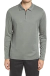 ROBERT BARAKETT GEORGIA LONG SLEEVE ZIP POLO,RB92230