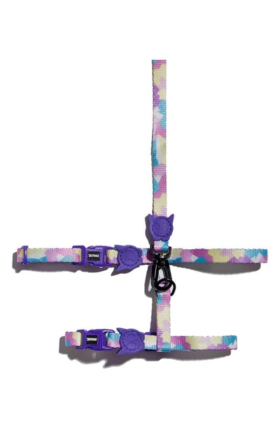 Zee.dog Cat Harness & Leash Set In Candy