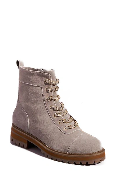 Cecelia New York Chance Boot In Emilio Gray Suede