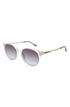 Coco And Breezy Inspire 53mm Round Sunglasses In Grey-clear/grey Gradient