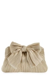 Loeffler Randall Rayne Pleated Clutch In Platinum