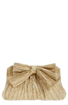 Loeffler Randall Rayne Plissé-effect Clutch Bag In Gold