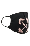 Off-white Painted Arrow Face Mask Owrg002f21fab002 In Black Pink