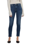Citizen Of Humanity Skyla Mid Rise Cigarette Pant In Evermore In Morella Dark Indigo