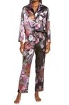 Chi Chi London Floral Pajamas In Black Floral Print