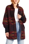 BB DAKOTA BY STEVE MADDEN CABIN FEVER OVERSIZE COAT,BL300433